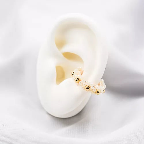 Ear cuff flor de mostacilla ref 14