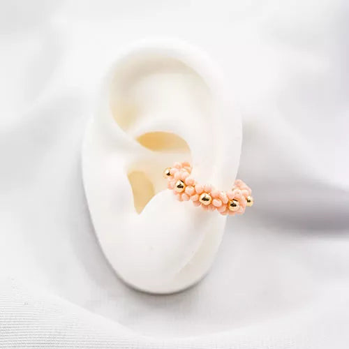 Ear cuff flor de mostacilla ref 16