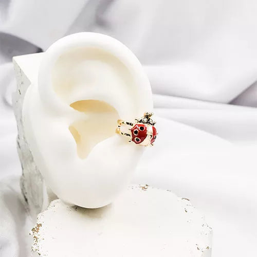 Ear cuff ladybug