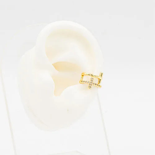 Ear cuff pair of crosses