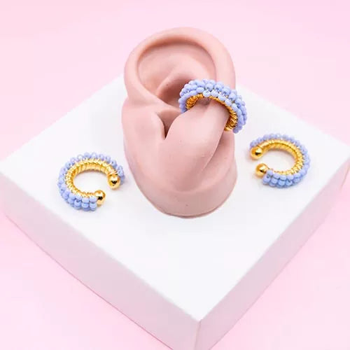 Ear cuff patrón mostacilla ref 4