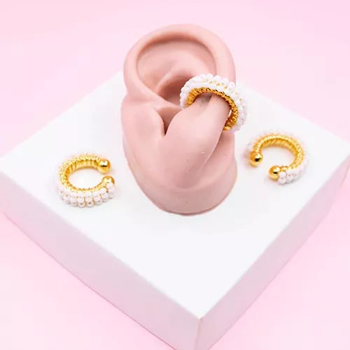 Ear cuff patrón mostacilla ref 5
