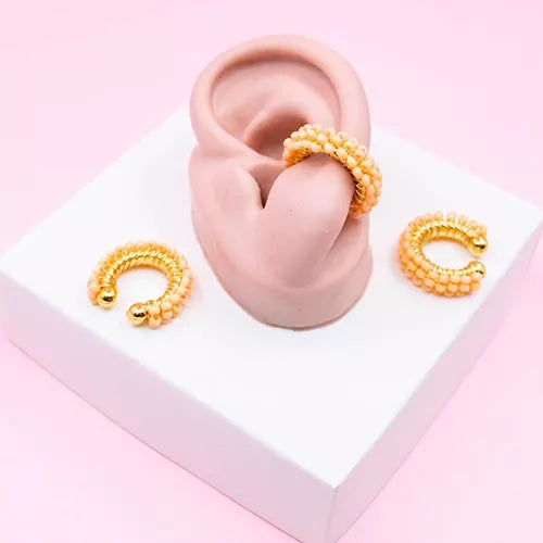Ear cuff patrón mostacilla ref 7
