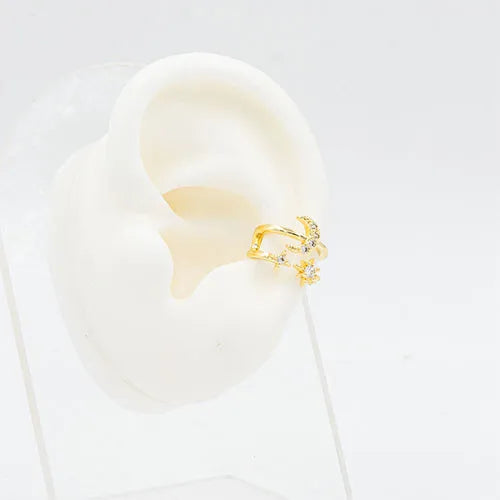 Ear cuff universe moons and stars