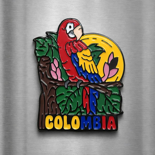 Imán metálico Guacamaya Colombia