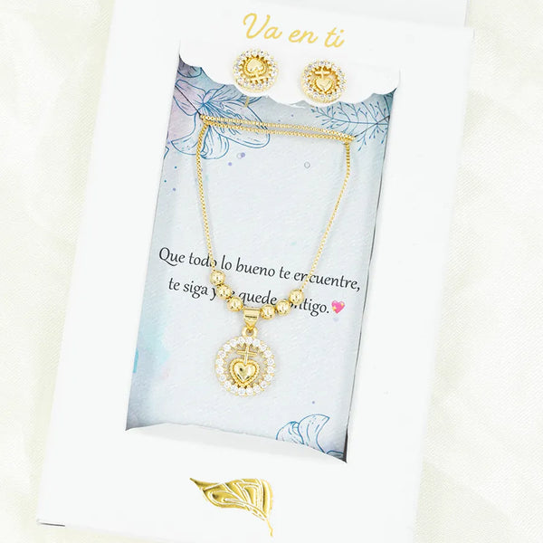 Juego en rodio Sacred heart