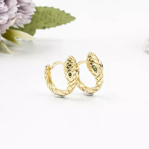 Par de candongas coiled snake