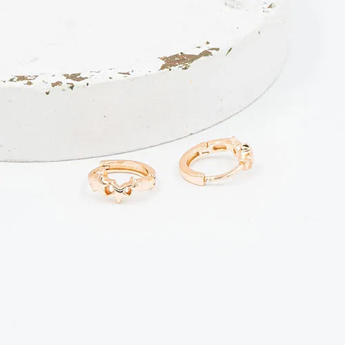 Par de candongas earrings with stars