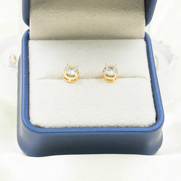 Par de topos White Elegant Crystal