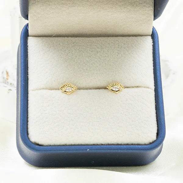 Par de topos super small ojo turco