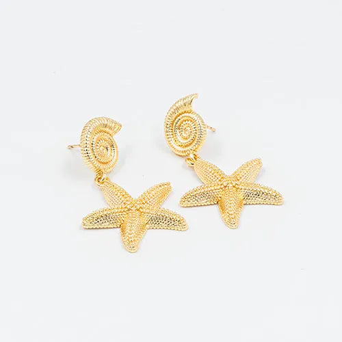 Par de topos Seashell and hanging star