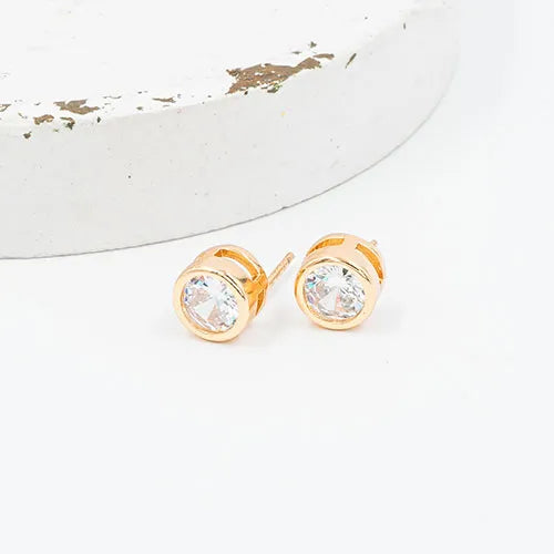Par de topos crystal cylinder