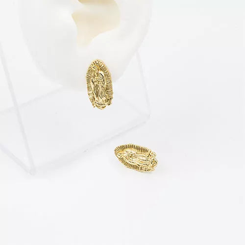 Par de topos silhouette Virgen de Guadalupe big