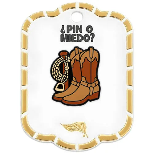 Pin Metálico Botas Vaqueras