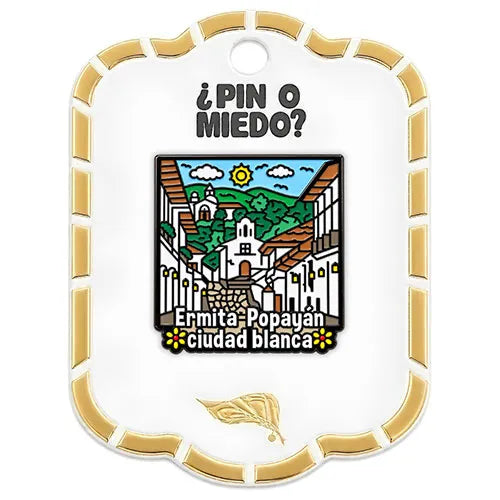 Pin Metálico Ermita Popayán Ciudad Blanca