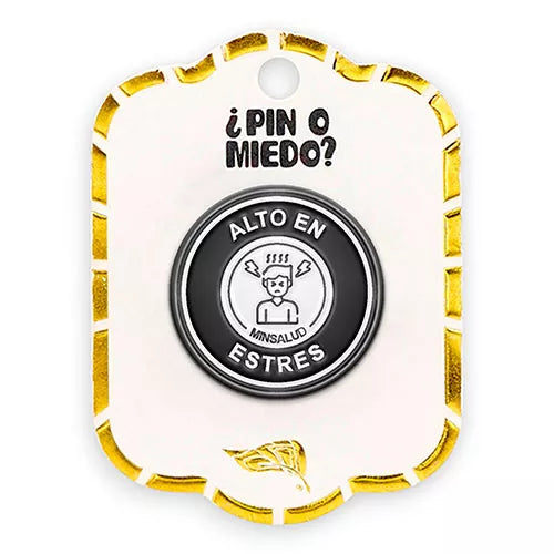 Pin metálico alto en estrés