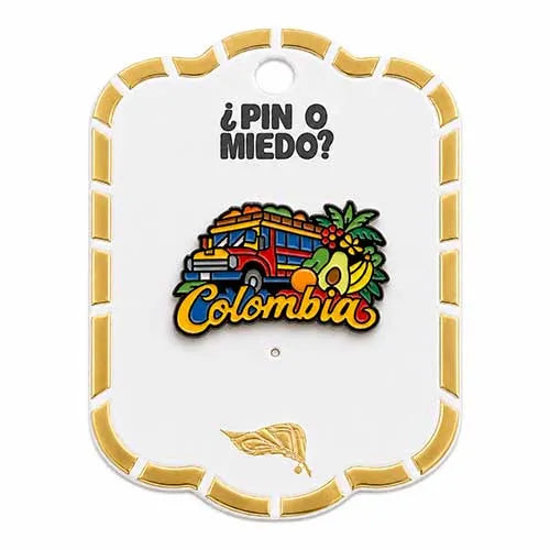 Pin metálico Chiva tropical