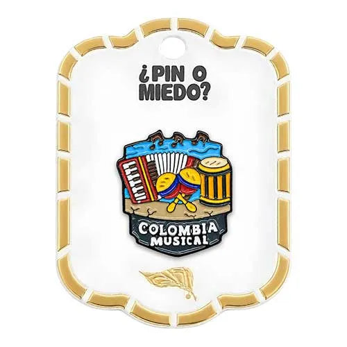 Pin metálico Colombia Musical