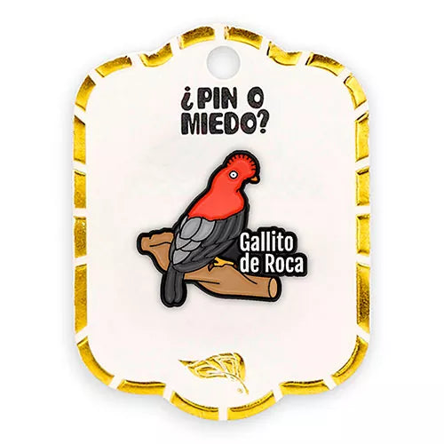Pin metálico Gallito de las rocas
