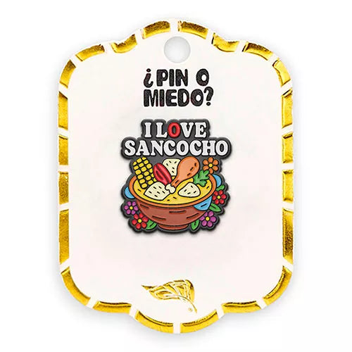 Pin metálico I love Sancocho