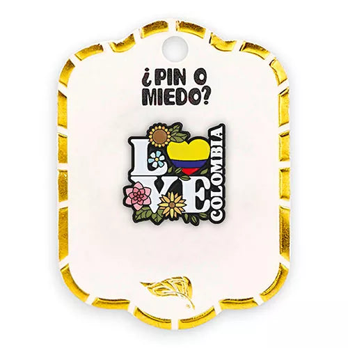 Pin metálico Love Colombia