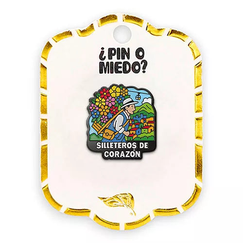 Pin metálico Silleteros de corazón