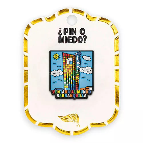 Pin metálico Ventana al Mundo