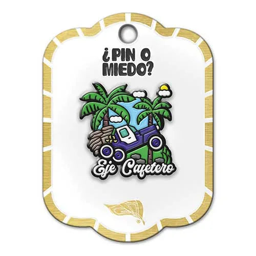 Pin metálico eje cafetero ref 2