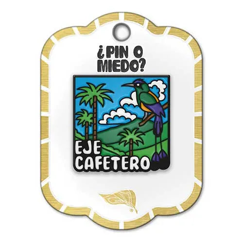 Pin metálico eje cafetero ref 3