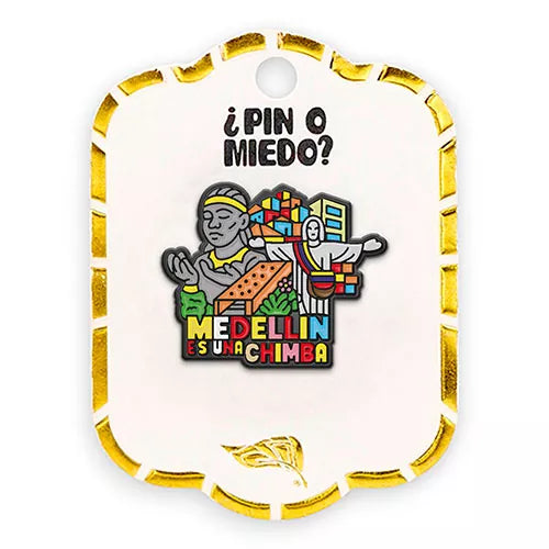 Pin metálico medellín es una chimba