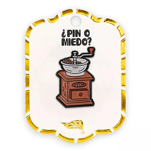 Pin metálico molinillo de café
