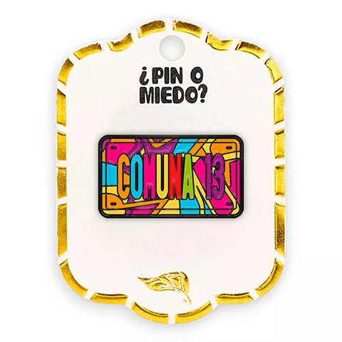 Pin metálico placa comuna 13