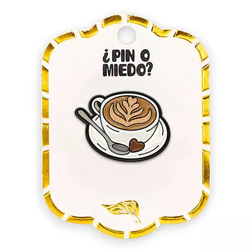 Pin metálico taza capucchino