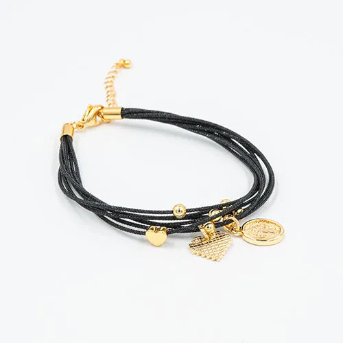 Pulsera 7 hilos negra