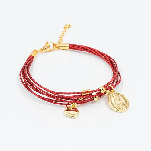 Pulsera 7 hilos roja