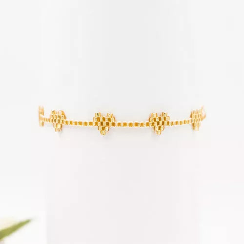 Pulsera Miyuki pequeños corazones