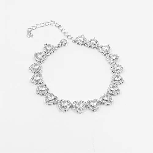Pulsera Swarovski-type silver en rodio