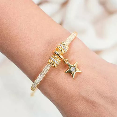 Pulsera double laurel hoop Gold