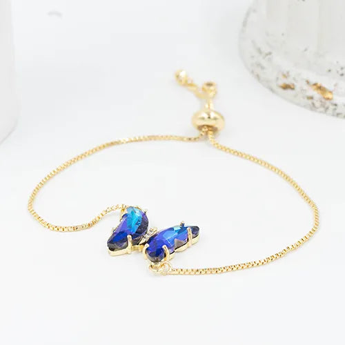 Pulsera en rodio butterfly