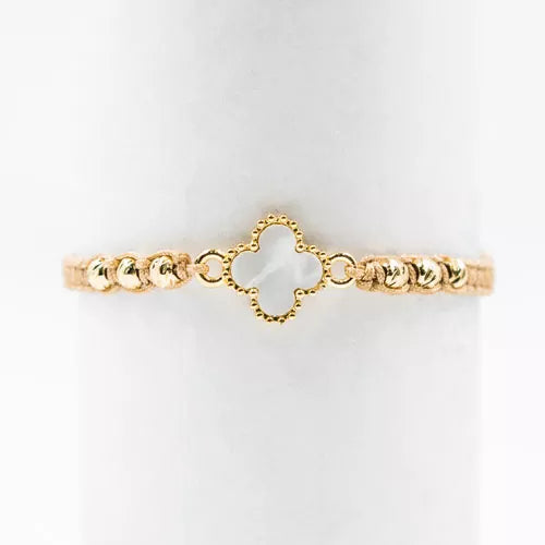 Pulsera small woven clover
