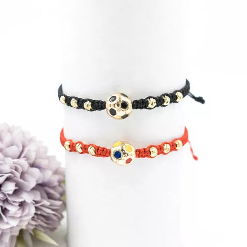 Pulsera tejida soccer ball
