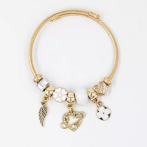 Pulsera tipo pandora dorada ref 30