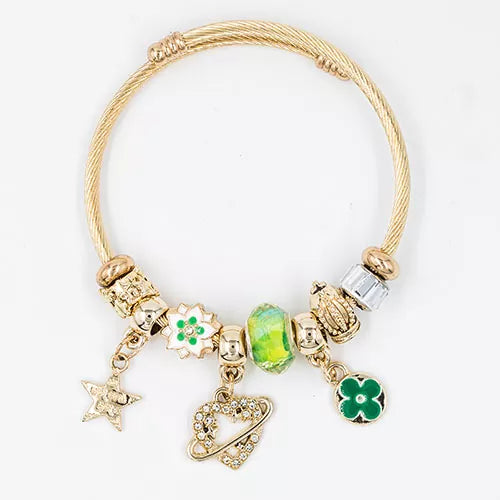 Pulsera tipo pandora dorada ref 32