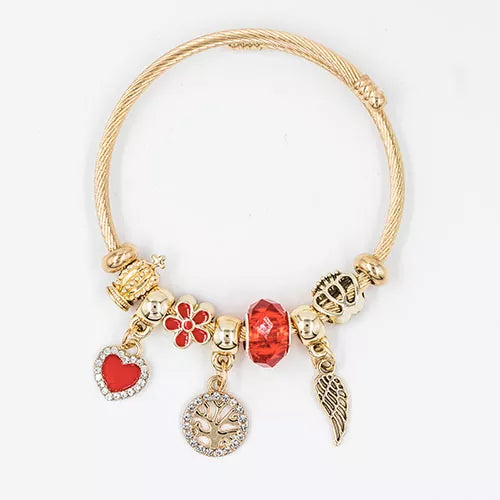 Pulsera tipo pandora dorada ref 33