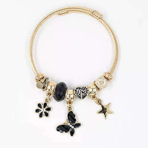 Pulsera tipo pandora dorada ref 34
