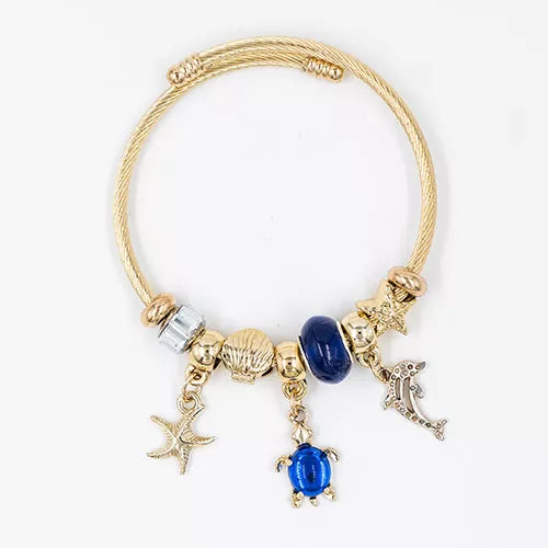 Pulsera tipo pandora dorada ref 36
