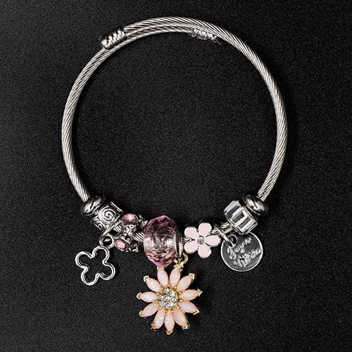 Pulsera tipo pandora plateado ref 28