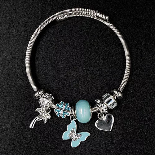 Pulsera tipo pandora plateado ref 31