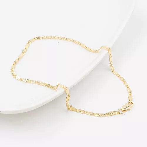 Tobillera en oro Goldfield cylinder link without expander