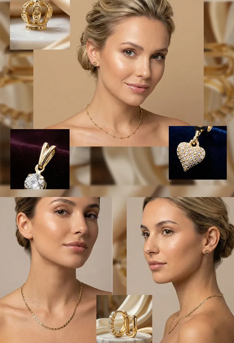 accesorios en oro laminado